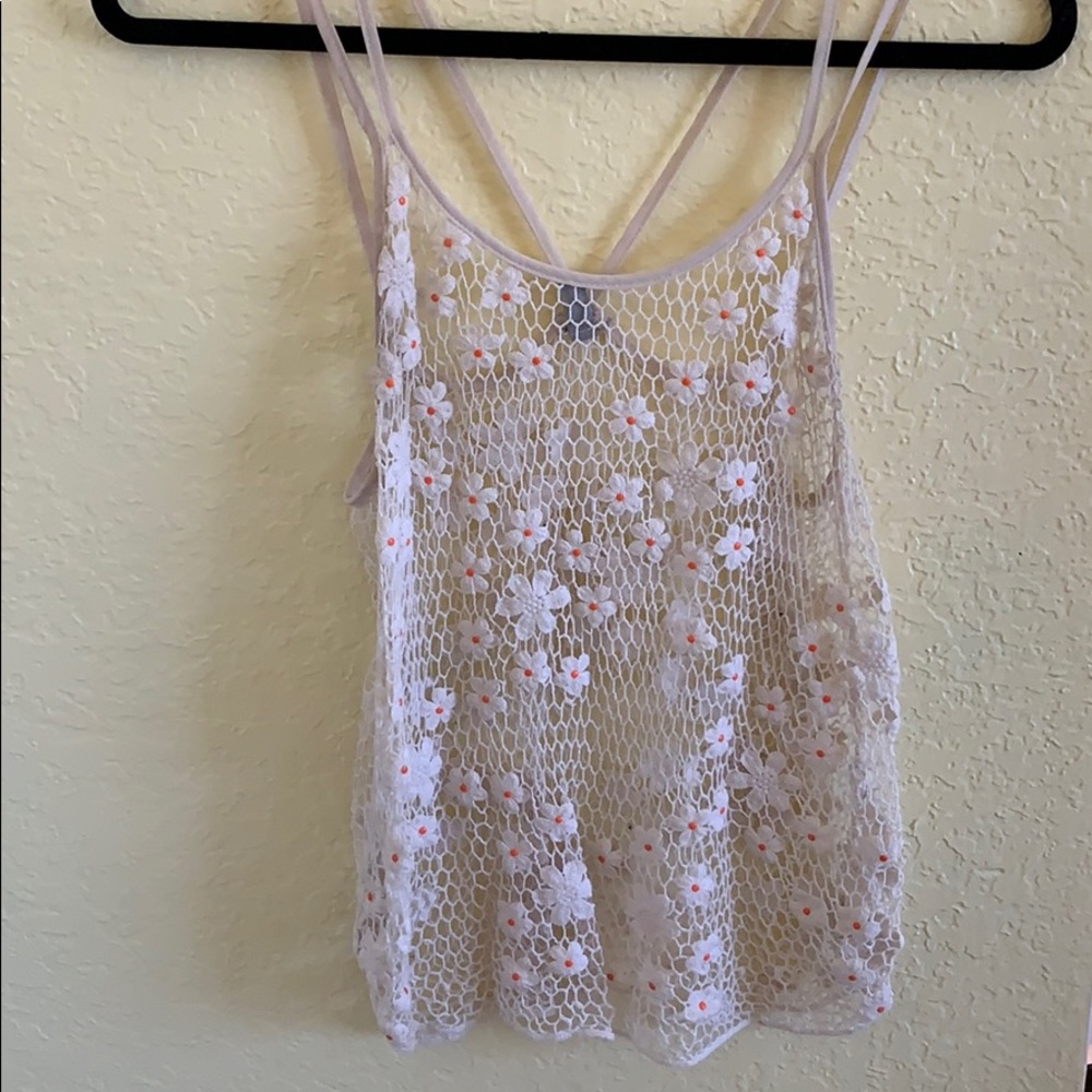 Urban outfitters festival flower knitted top